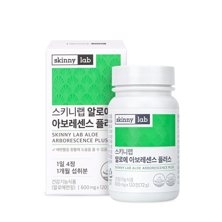 스키니랩 알로에 아보레센스 플러스 120정, 72g, 1병 가격정보 스키니랩 알로에 아보레센스 플러스 120정, 72g, 1병 가격정보