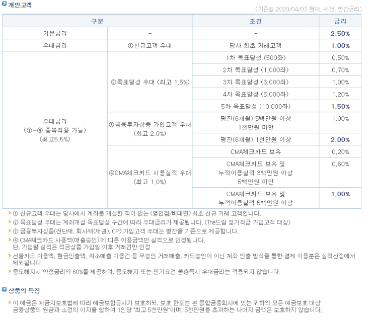  적금_5~8%_월50만한도_우리종합금융_The드림 정기적금