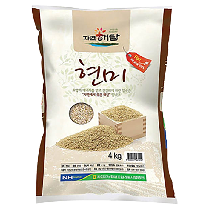  농협 18년산 자연해답 현미 4kg 1개