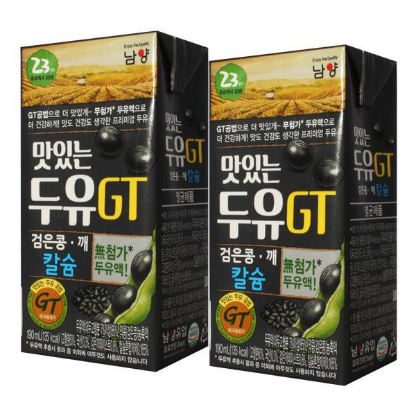  남양 맛있는두유 GT 검은콩깨칼슘 190ml 32팩