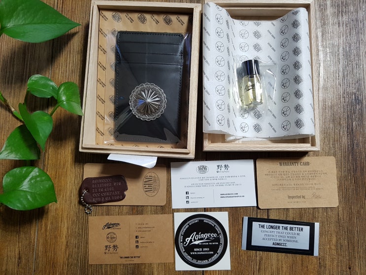  에이징ccc 카드지갑! 286# CONCHO Y CARD WALLET 에이징씨씨씨 상세리뷰!
