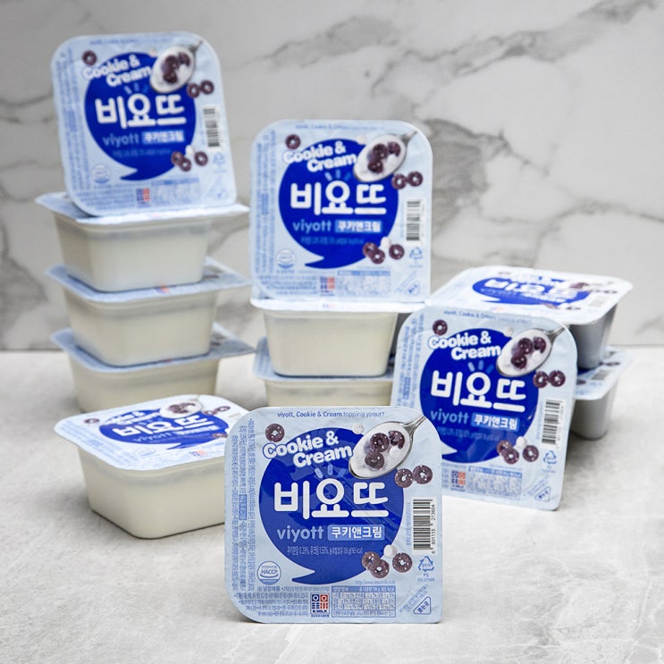  서울우유 비요뜨 쿠키앤크림 요구르트 136g 12개