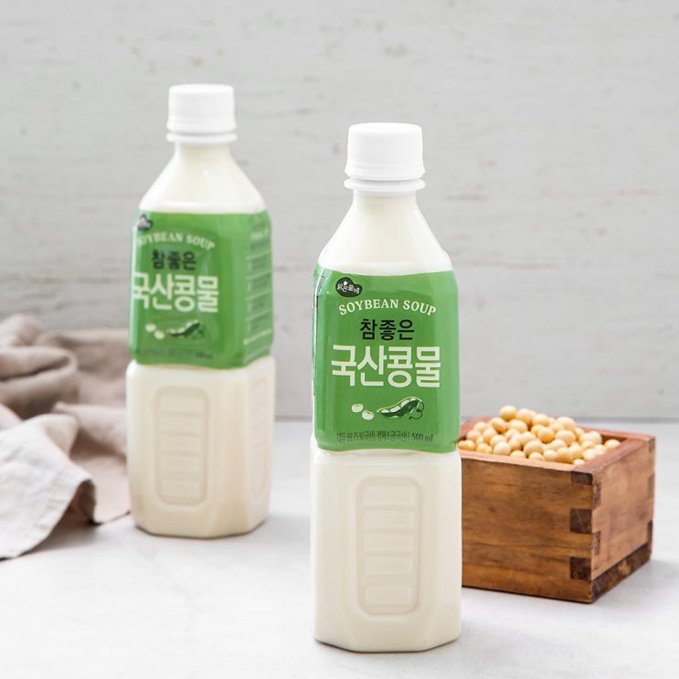  맑은물에 참좋은 국산 콩물 500ml 2개