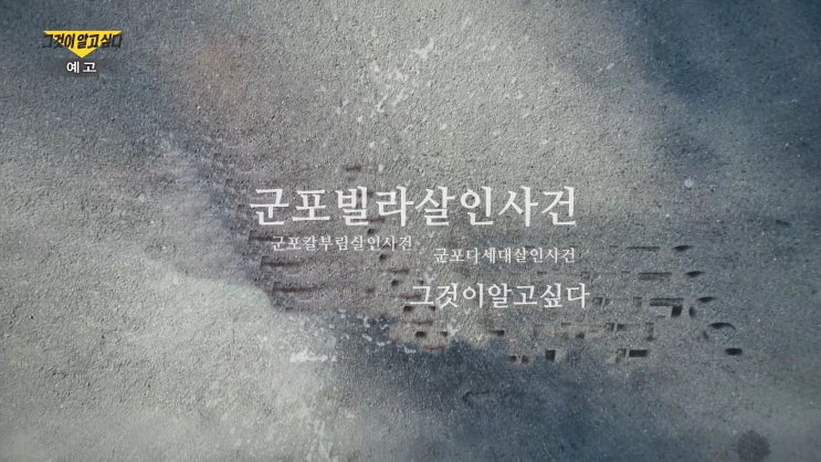 군포빌라살인사건 그 진실은 그것이 알고싶다 군포빌라살인사건 그 진실은 그것이 알고싶다