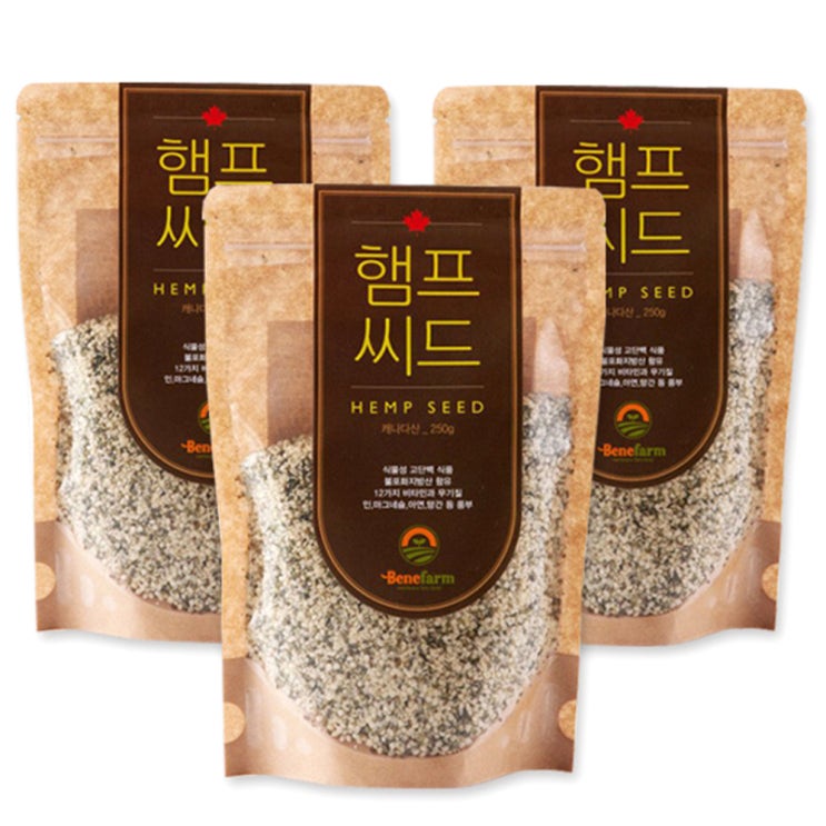 (로켓배송)베네팜 햄프씨드, 250g, 3개 추천해요