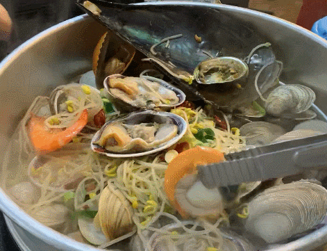  월미도맛집 전라도대왕조개구이랑칼국수