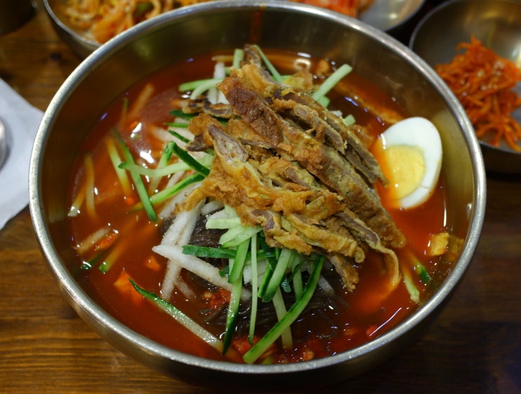 사천맛집 하주옥 육전 씹는 맛이 일품 진주식 냉면, 더웨이닝사천점