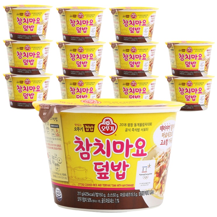 오뚜기 컵밥 참치마요덮밥 217g 12개 오뚜기 컵밥 참치마요덮밥 217g 12개