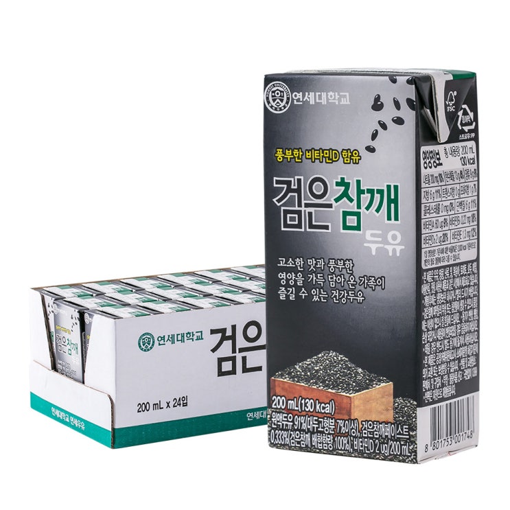  두유연세 검은참깨 200ml 24입 단일상품