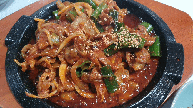  강진 마량항 맛집 정가네 제육볶음정식 그냥 들어갔는데 맛있었던 항구맛집