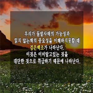  매일필사 하루한문장_검은백조를 아시나요? <블랙스완 black swan 나심 탈레브>