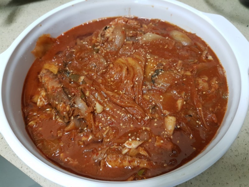 백종원 김치찜 레시피 캔 고등어 이용해서 성공했어요