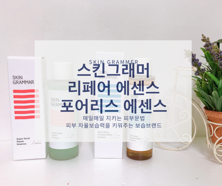  스킨그래머 에센스, 매일매일 지키는 피부 자율 보습 에센스추천