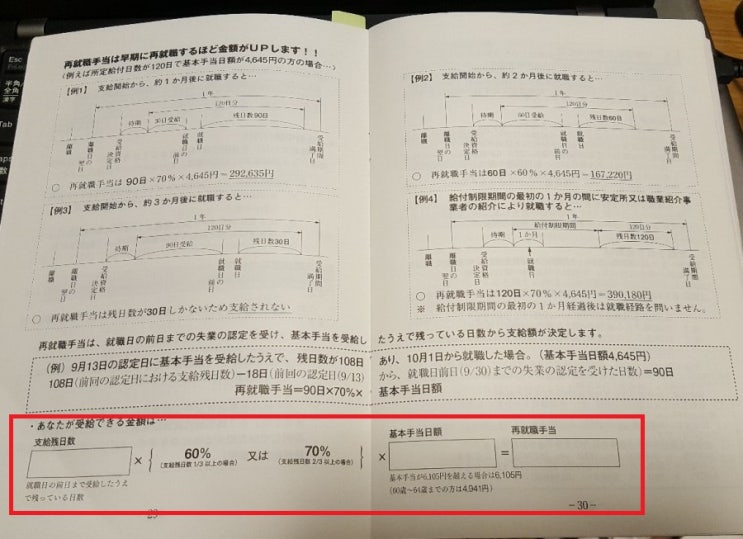  일본에서 전직, 이직시 챙겨야할 것들, 실업수당 #3 취업신고,수당받기