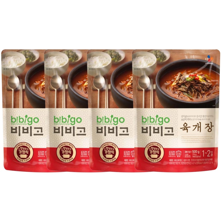  비비고 육개장 500g 4개