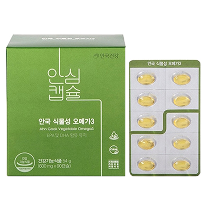 (로켓배송)안국건강 식물성 오메가3, 54g, 1개 가격정보 (로켓배송)안국건강 식물성 오메가3, 54g, 1개 가격정보