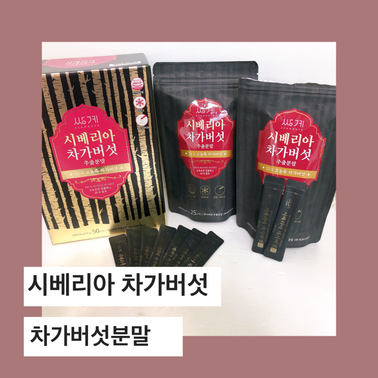  차가버섯효능, 트레이더스에서 구매가능한 쌍계 시베리아 차가버섯 추출분말