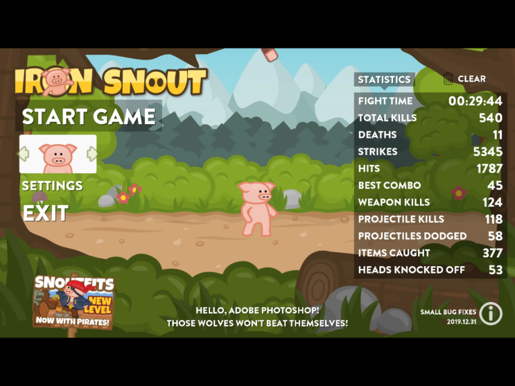[스팀게임] 돼지가 늑대상대로 무쌍찍는 게임 'IRON SNOUT(아이언스나우트)' 플레이 리뷰