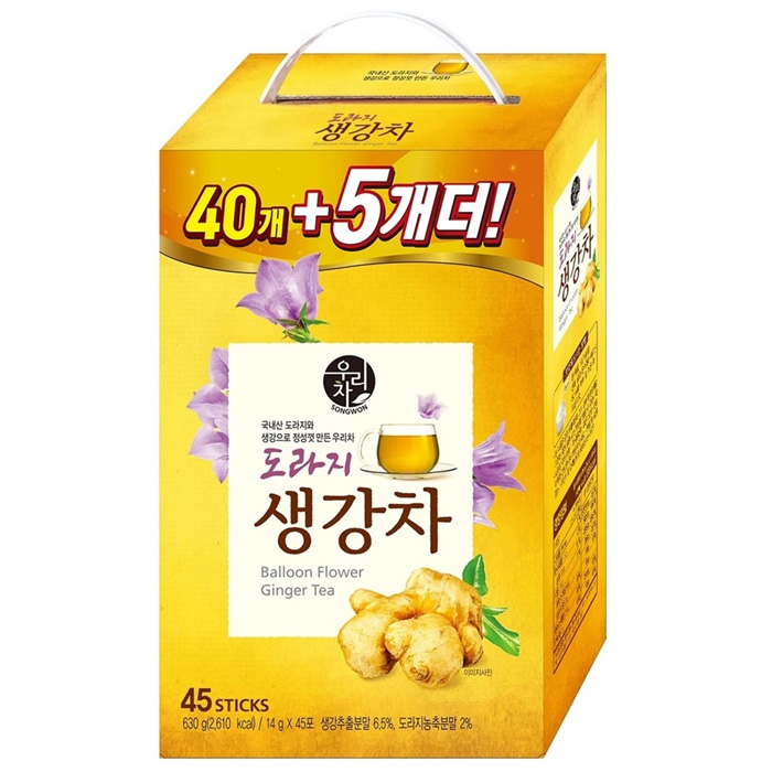 (로켓배송)송원 도라지생강차, 13g, 40개입 가격정보