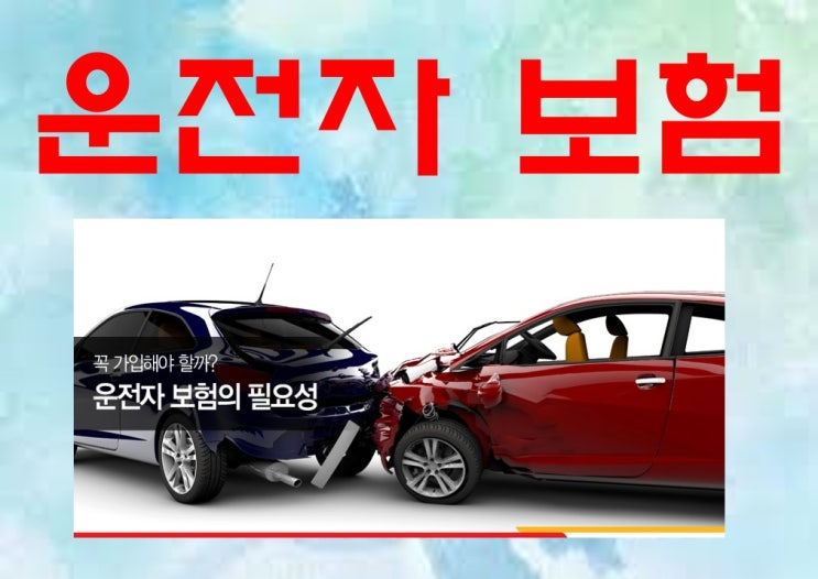  운전자보험의 필요성과 저렴한 가입요령, 최소한의 보험료로 내 재산을 보장받으세요.