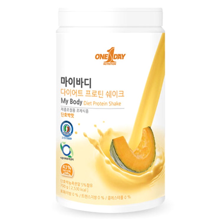 원데이뉴트리션 마이바디 다이어트 프로틴 쉐이크 단호박맛 700g 1개