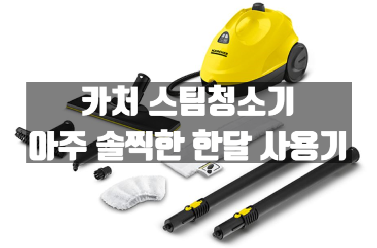  코로나 방역템으로 구입한 카처 스팀청소기, 디테일한 한달 사용기