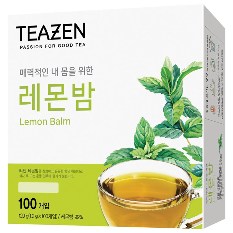 (로켓배송)티젠 레몬밤 차, 1.2g, 100개 가격정보