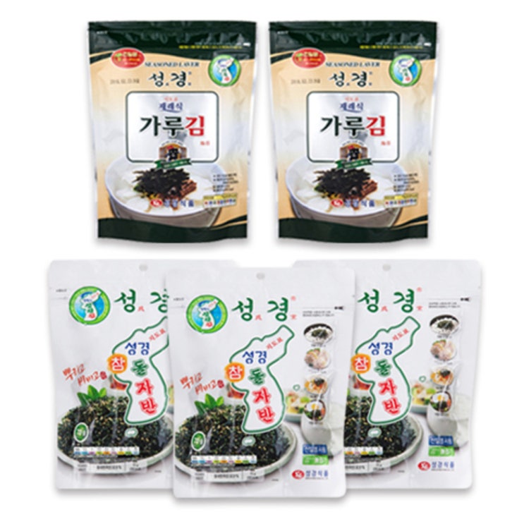 (로켓배송)지도표 성경김 참돌자반 70g x 3p + 재래식 가루김 70g x 2p, 1세트 가격정보 (로켓배송)지도표 성경김 참돌자반 70g x 3p + 재래식 가루김 70g x 2p, 1세트 가격정보