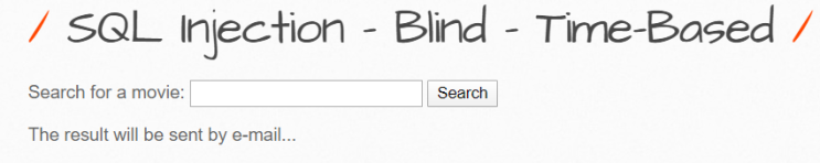  Blind SQL 인젝션 - Time Based