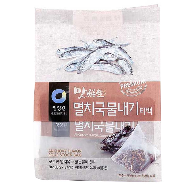 (로켓배송)청정원 맛선생, 1개, 맛선생멸치티백80g 추천해요