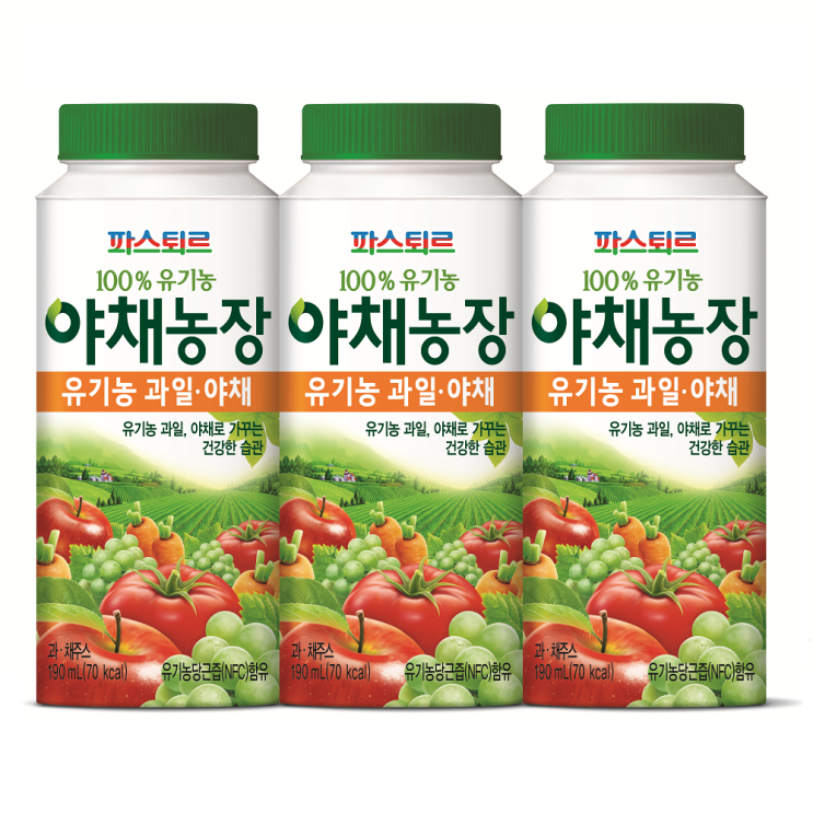 파스퇴르 100% 유기농 야채주스 과일야채 190ml, 12개 가격정보 파스퇴르 100% 유기농 야채주스 과일야채 190ml, 12개 가격정보