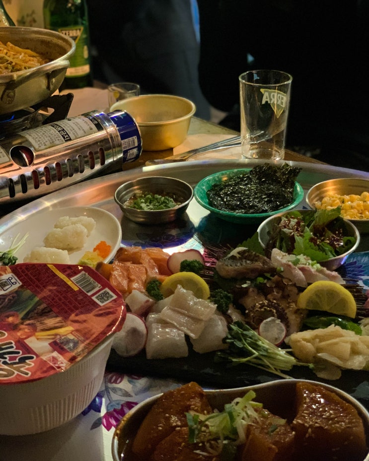  신논현 영동시장 숙성회 우기식당 바다점