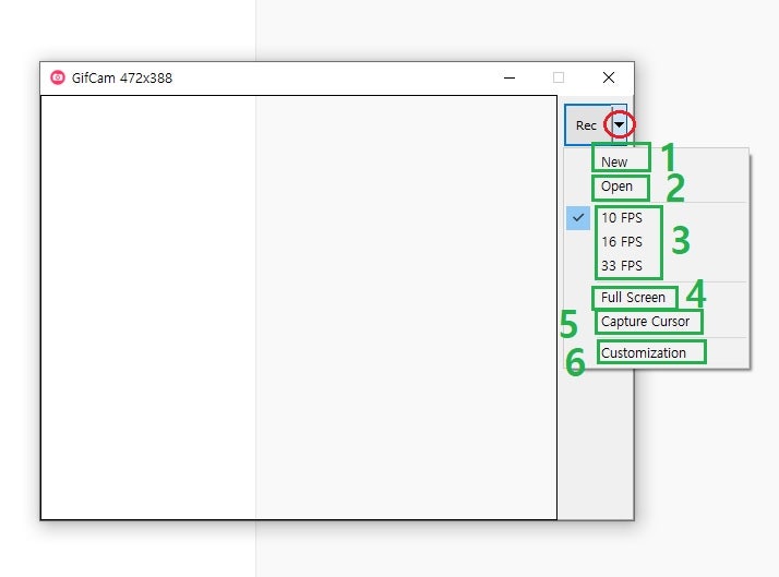 동영상 움짤 만들기 Gif cam 추천/간단한 움짤 Gif cam상세메뉴 설명 네이버 블로그