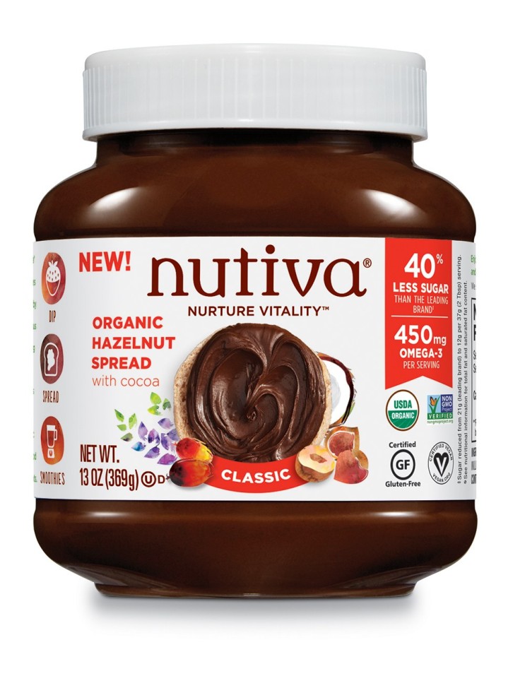 Nutiva 헤이즐넛 스프레드, 369g, 클래식(Classic) 추천해요