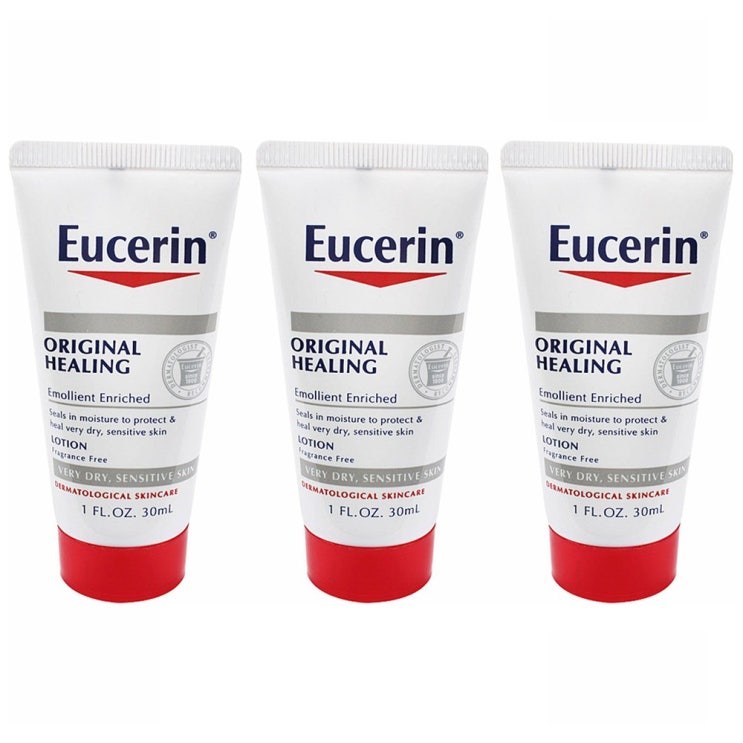  유세린 오리지널 힐링 이몰리언트 인리치드 로션 베리 드라이  센서티브 스킨 프레그런스 프리 30ml 3개