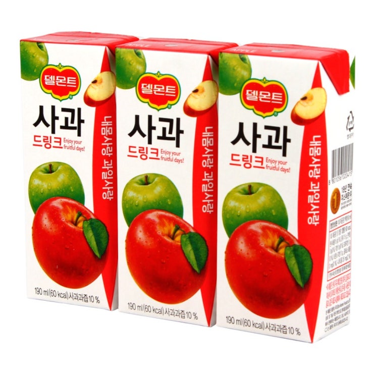 델몬트 사과 드링크팩 190ml X 24팩, 단일상품 추천해요