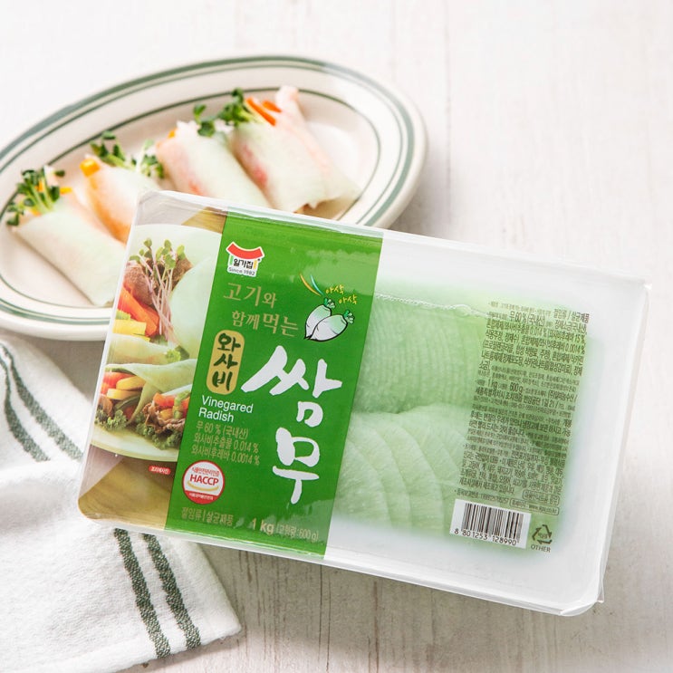  믿고쓰는 무반찬 - 일가집 와사비쌈무, 1kg, 1개  (With 유별나!문셰프'에릭 소식)