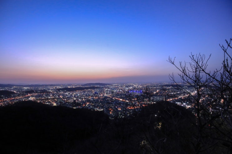  전주야경 기린봉에서 지켜본 매직아워