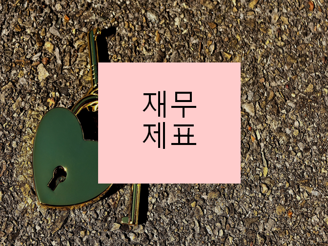  재무제표 확인하세요!!
