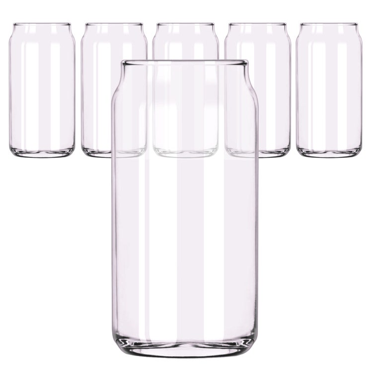  [  리뷰 가득한 블로그 ] -  삼호유리 타이완글라스 비어 캔 글라스 컵 475ml, 6개입