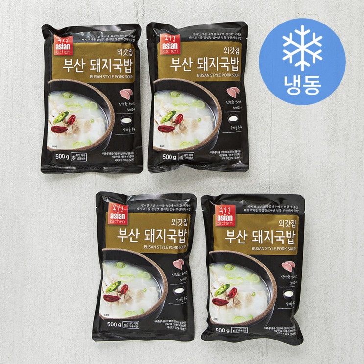  전자레인지 추천제품 외갓집 부산 돼지국밥 (냉동), 500g, 4개_6 