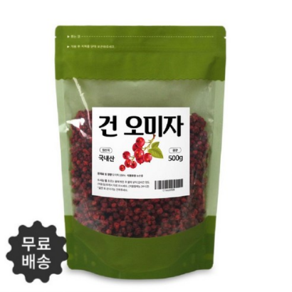  참좋은데이 건오미자 500g 문경오미자 팩, 생오미자, 36,000원