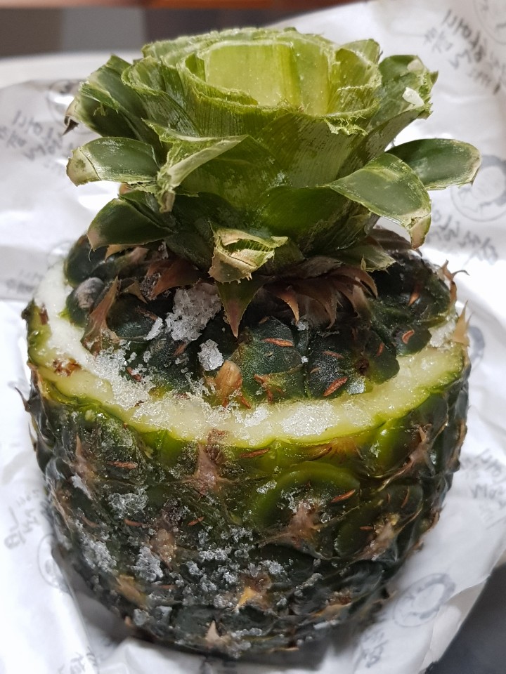  역전할머니 맥주 살얼음 파인애플 신세계~~
