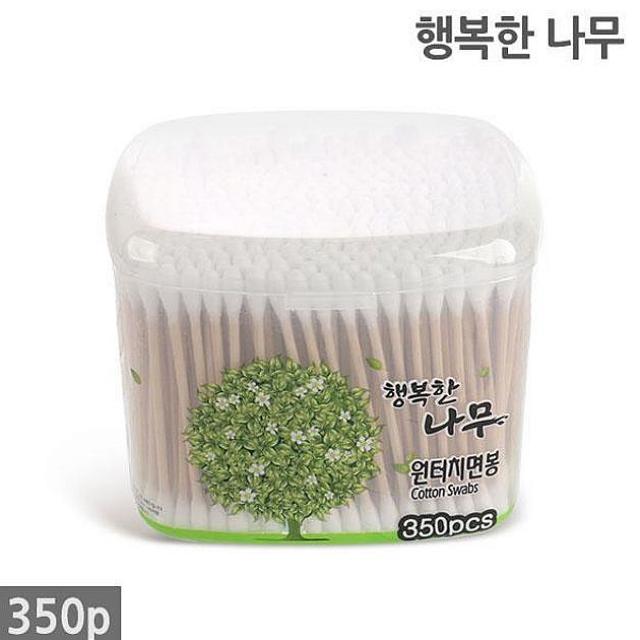  [찬스] 도매메이트 행복한 나무 원터치 면봉 350개입KC마크 10P 미용면봉, 1개[출고]_pp, 이상품[선택]_mo 특템해요! 