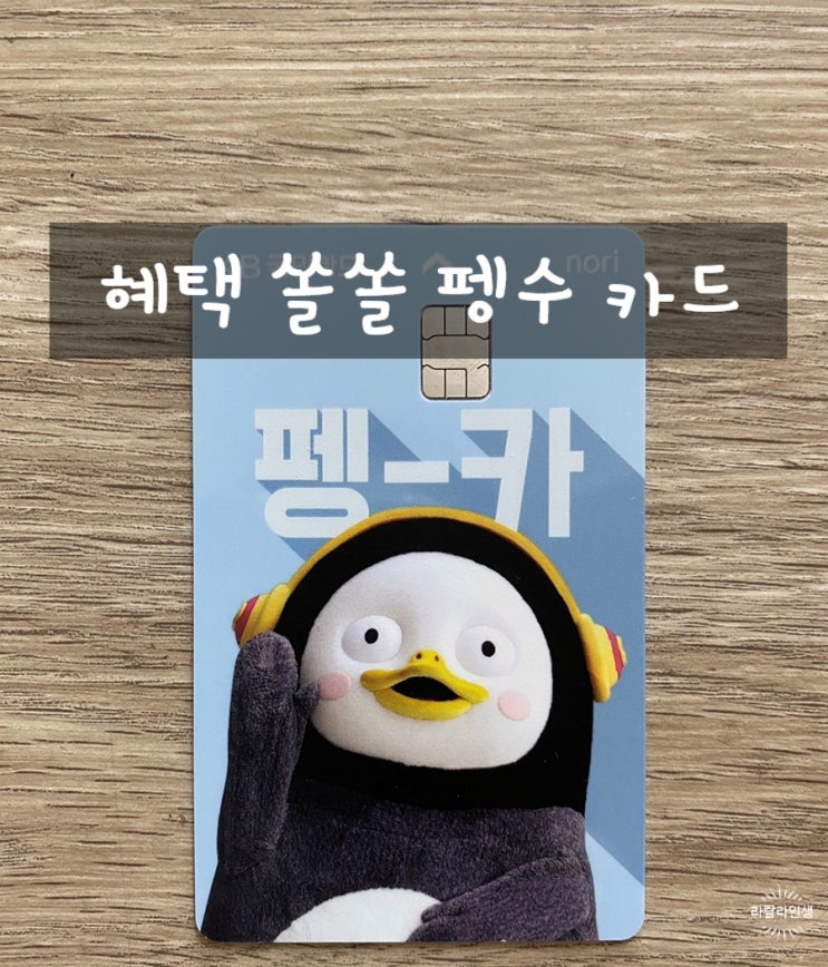  펭수체크카드 발급받기 / 국민 농협 신한 펭카 혜택