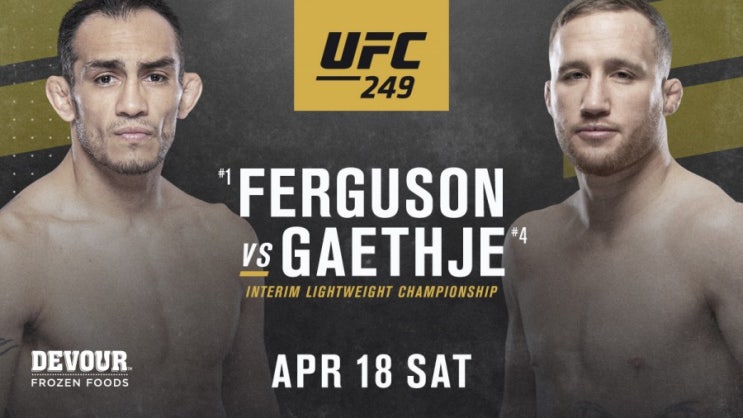 UFC 249: 퍼거슨 vs 개이치 잠정 타이틀전 확정 등 MMA 뉴스 UFC 249: 퍼거슨 vs 개이치 잠정 타이틀전 확정 등 MMA 뉴스
