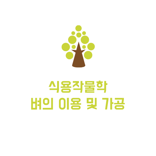  [식용작물학 요약] 벼의 이용 및 가공/쌀의 가치 및 생산