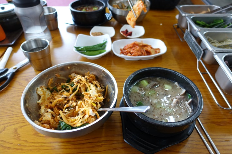  비빔밥이 여기서 왜 나와? 독특한 순대국밥! 화북맛집, 이순애 소문난 순대국밥 | 알쓸리뷰X제주시맛집