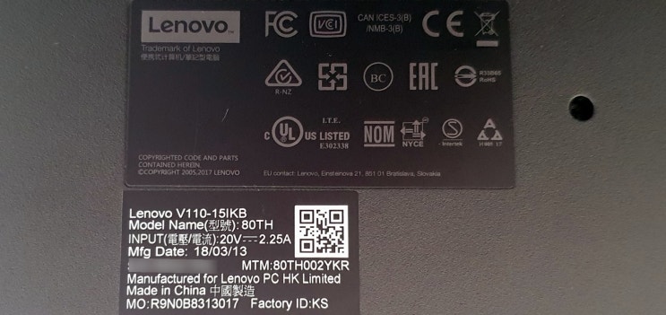  lenovo V110-15IKB SSD 교체