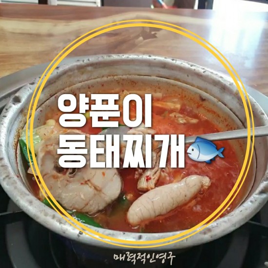 영등포구청 근처 동태찌개 맛집, 시원한 국물이 해장에 탁월~!